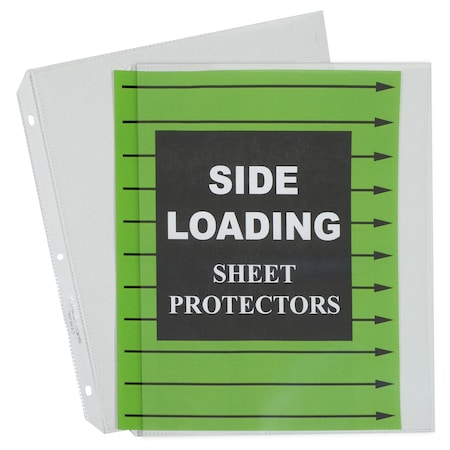 C-Line Products Side Loading Polypropylene Sheet Protector, clear, 11 x 8 12, 50PK 62313
